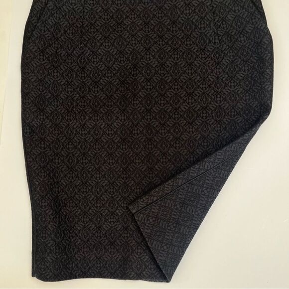 Celine Pencil Skirt Phoebe Philo Collection Black Tonal Matelasse Textured Small - Picture 6 of 12
